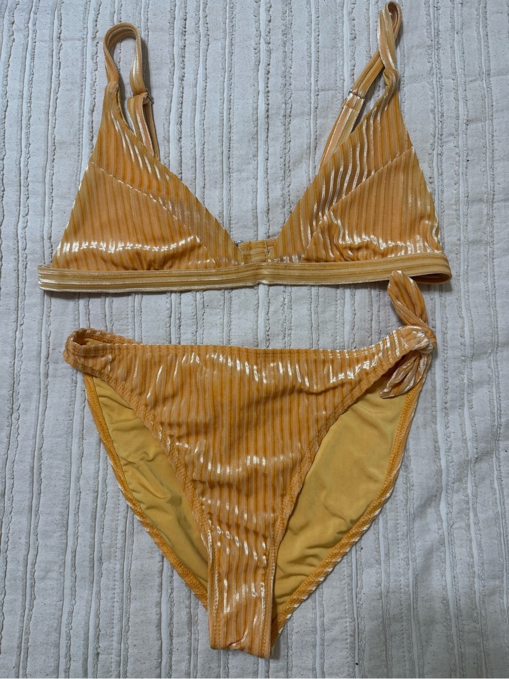 Dippin' Daisy's | Velvet Mustard Ribbed Bikini